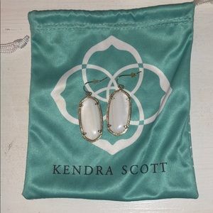 White Kendra Scott Danielle Earrings